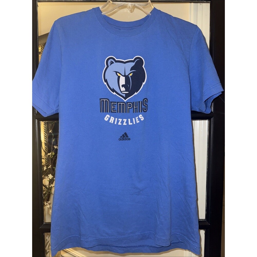 Adidas Memphis Grizzlies Blue NBA Basketball The Go-To Shirt Medium M